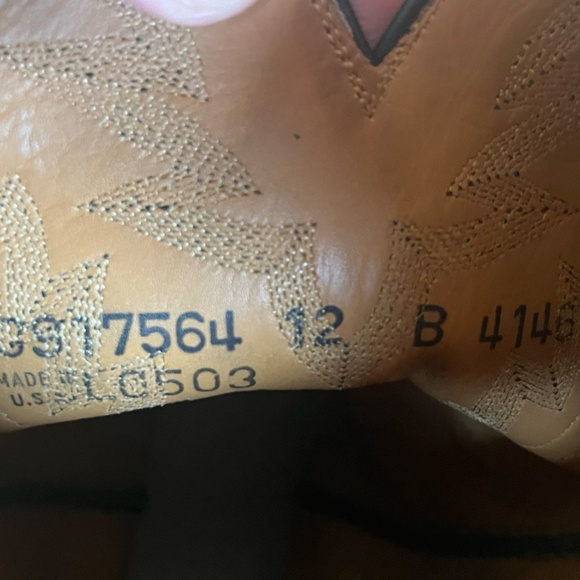 Lucchese Handmade Classics black (goat or calfskin glove) cowboy boots - Picture 8 of 9